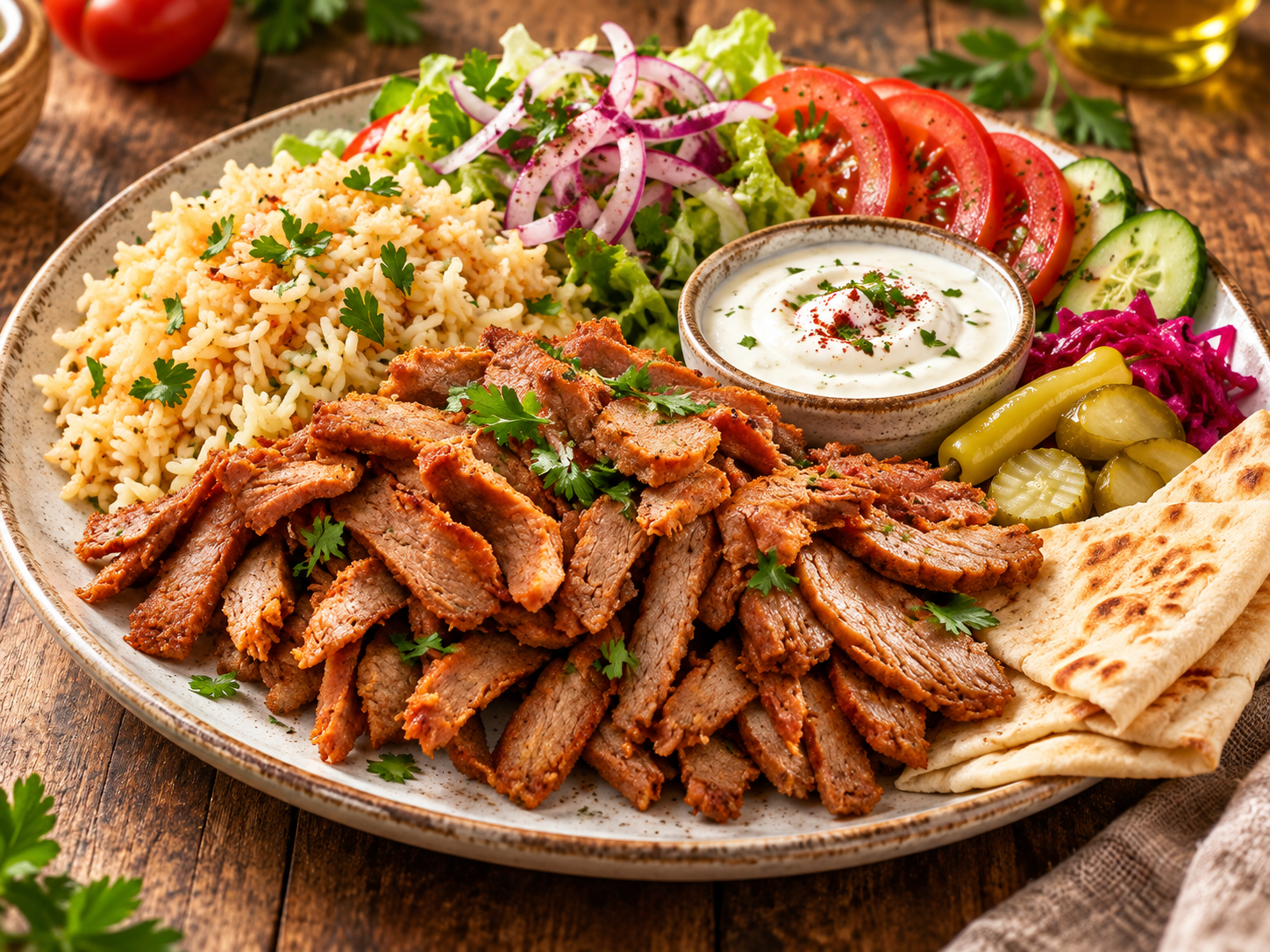 Tagli kebab e shawarma vegetale