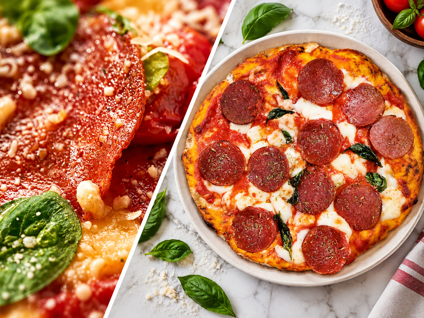 Pepperoni salame vegetale per pizza e taglieri